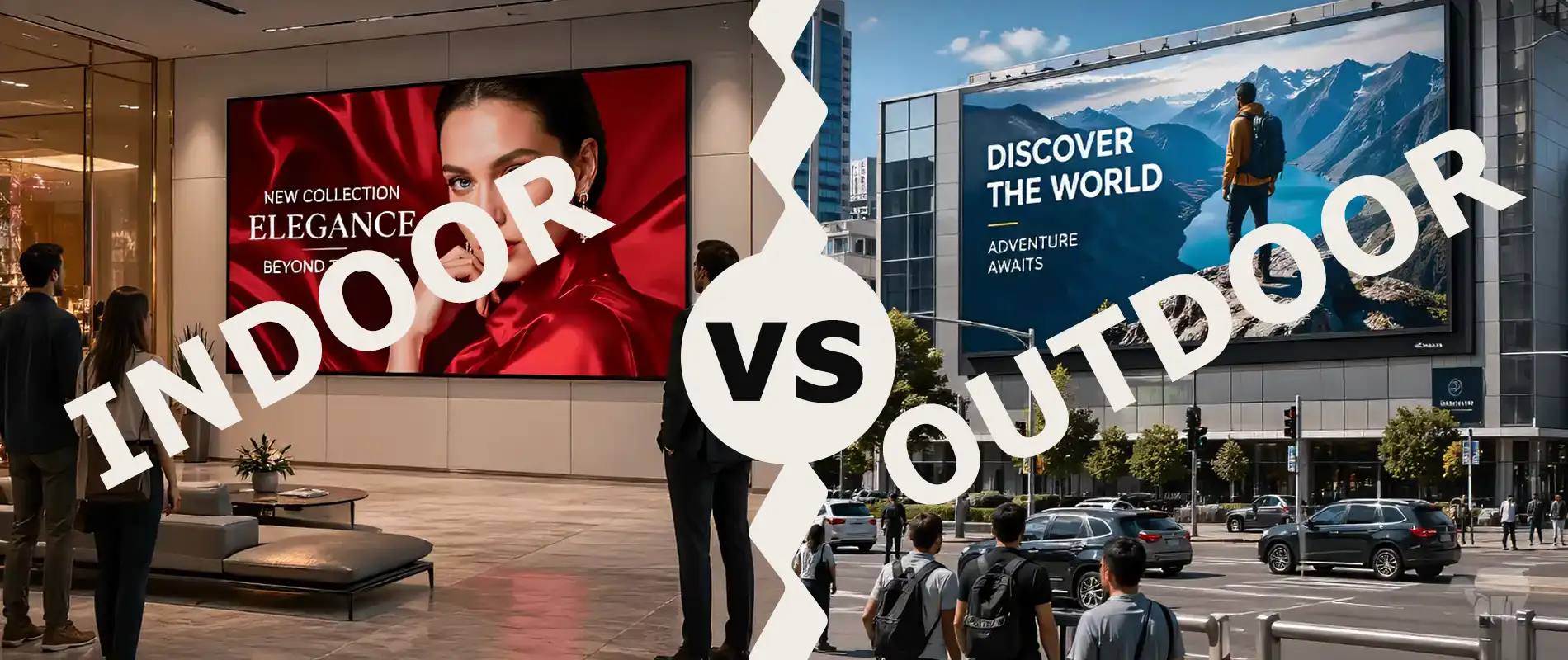 Indoor vs Outdoor LED Displays-How to Choose the Right One