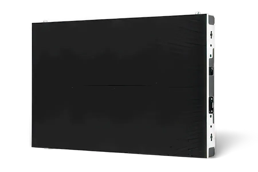 Fine-pitch HD LED wall in a luxury showroom — seam-free image at arm-length viewing.